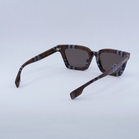 Burberry BE4392U 396673 Sunglasses Check Brown Frame, Brown Lenses main image 6